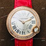 Super Clone Cartier Ballon Bleu De 30mm Watch Diamond Bezel Silver Dial_th.jpg